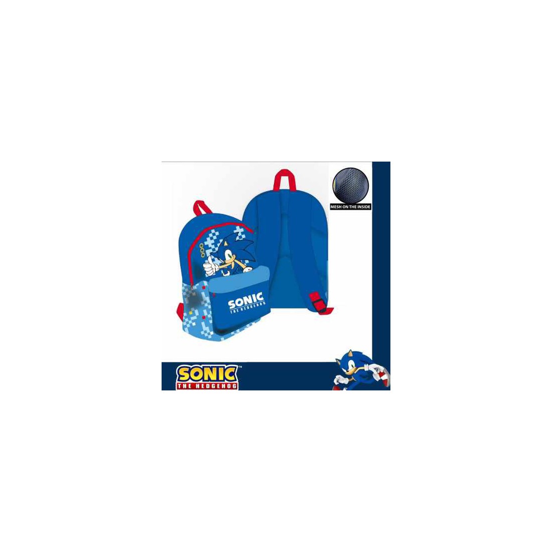 Mochila Sonic 2 cremalleras