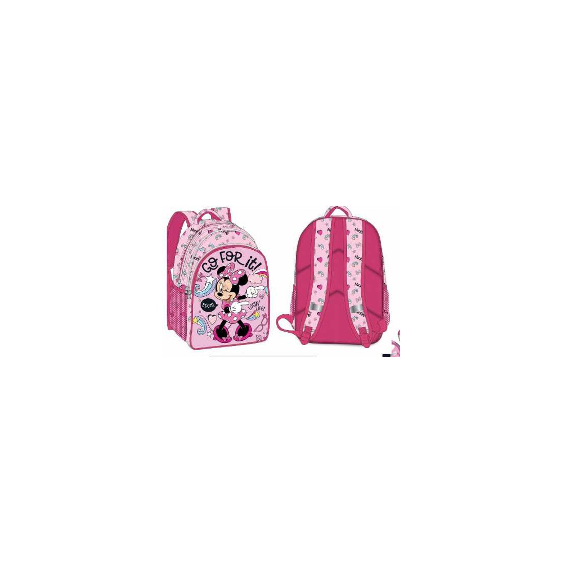 Mochila Minnie 3 cremalleras