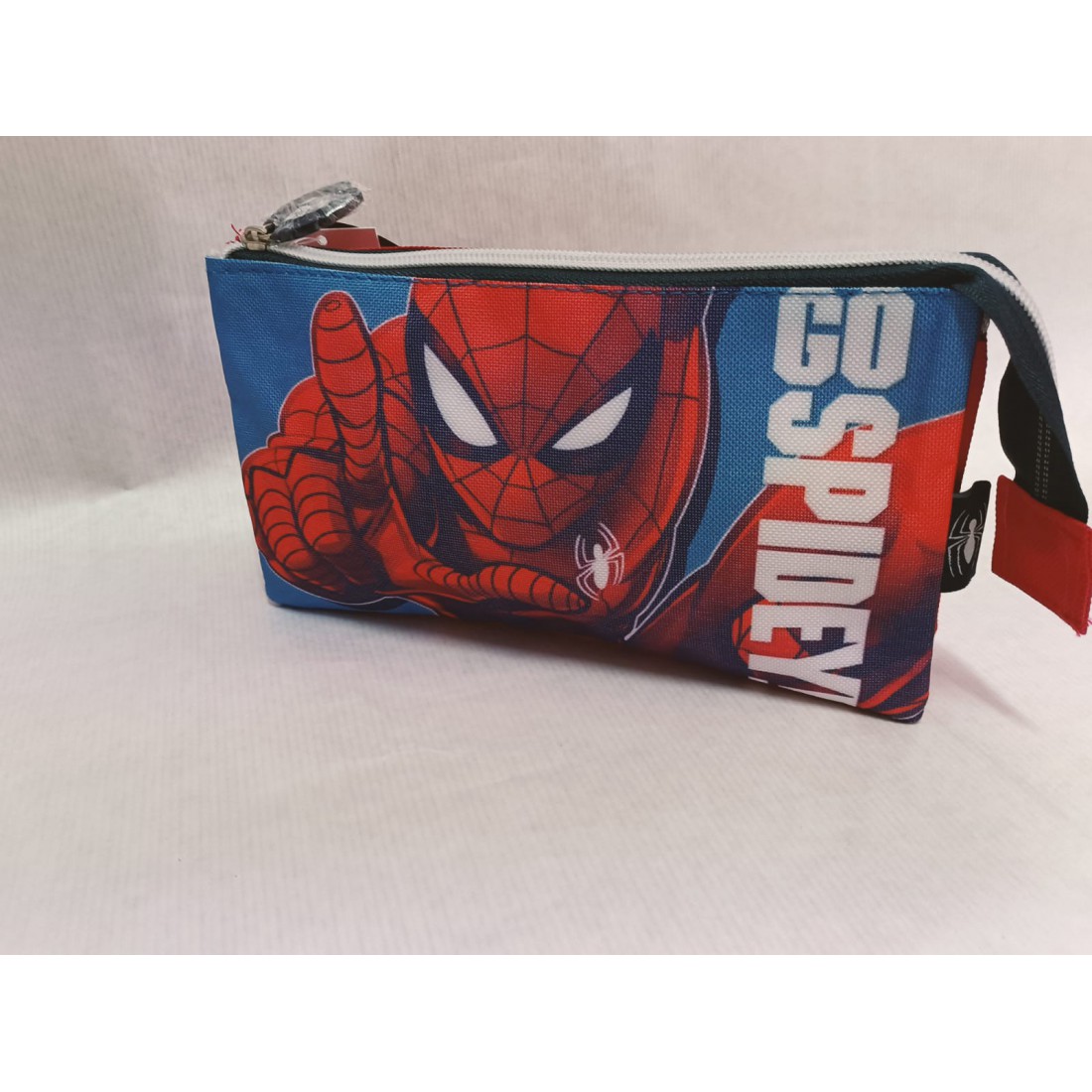 Estuche Spiderman -  3 compartimentos