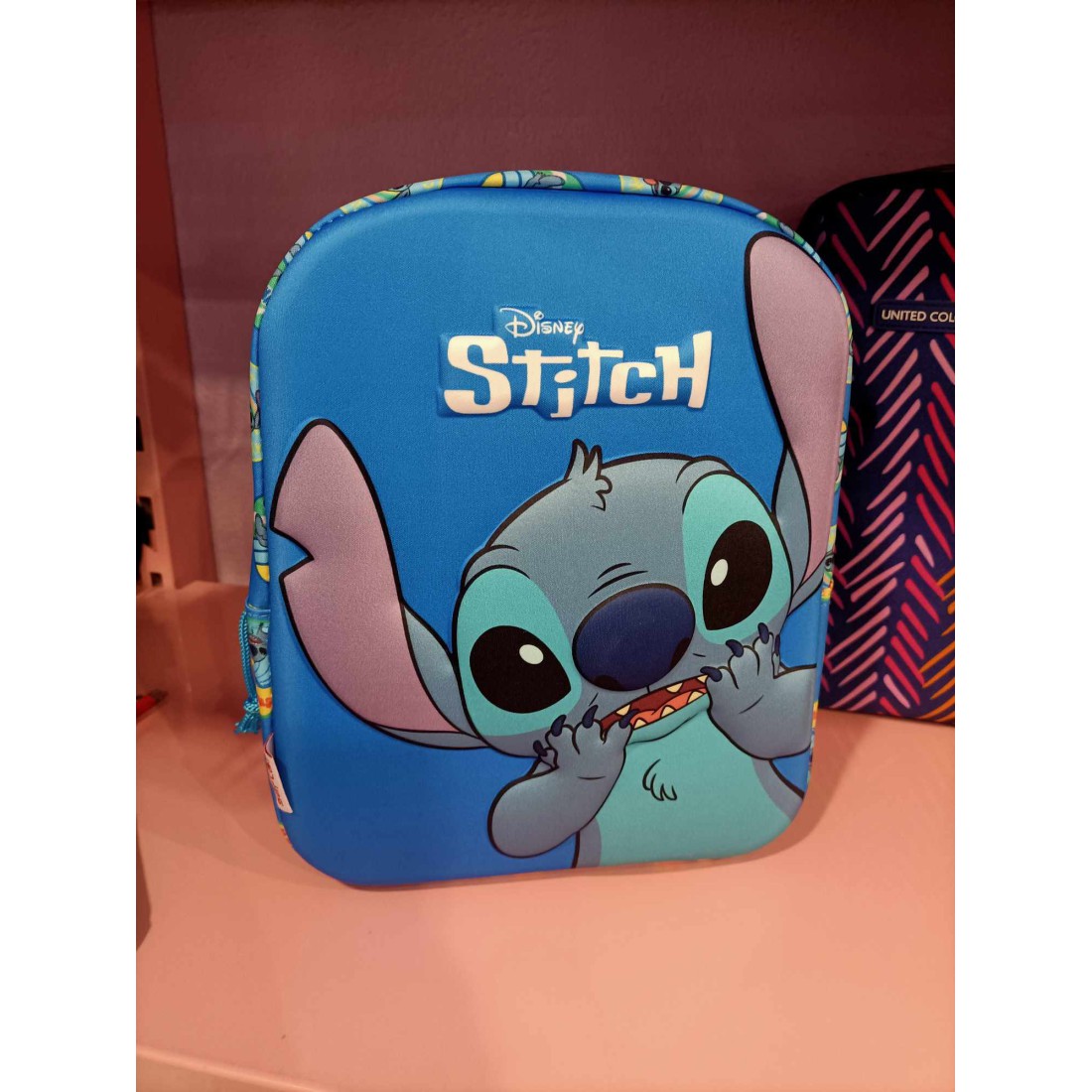 Mochila infantil Stitch azul