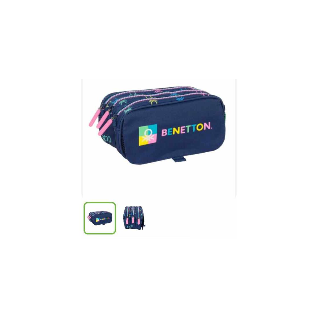 Estuche 3 cremallera Benetton